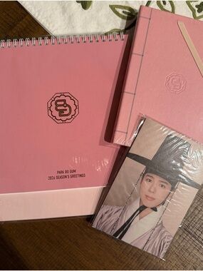 Pink Park Bo Gum 2026 Season's Greetings Notebook Set